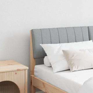 Polsterdatud voodiots Helehall 140 cm Tahke mänd