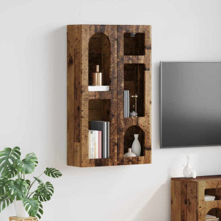 Seinakapp riiuliga Vana puit 59 x 20 x 100 cm Tehispuit