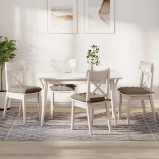 Istumispatjad 4 pcs Pruunikashall 40 x 40 cm Mikrofiber kangas