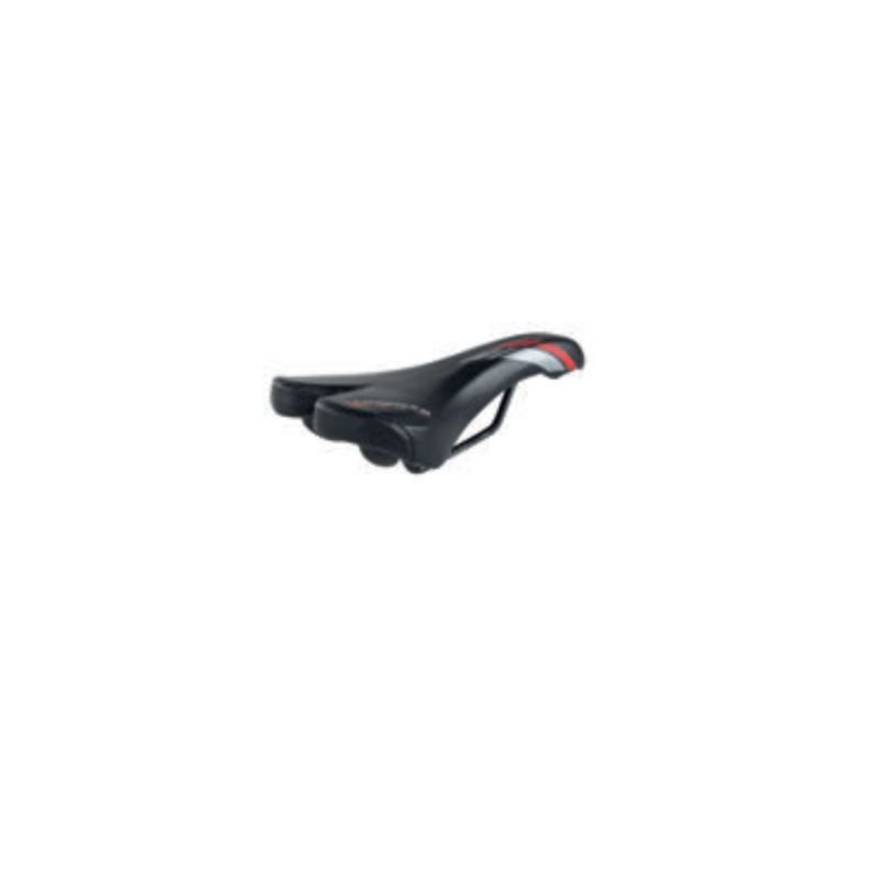 HYBRIS black and red saddle