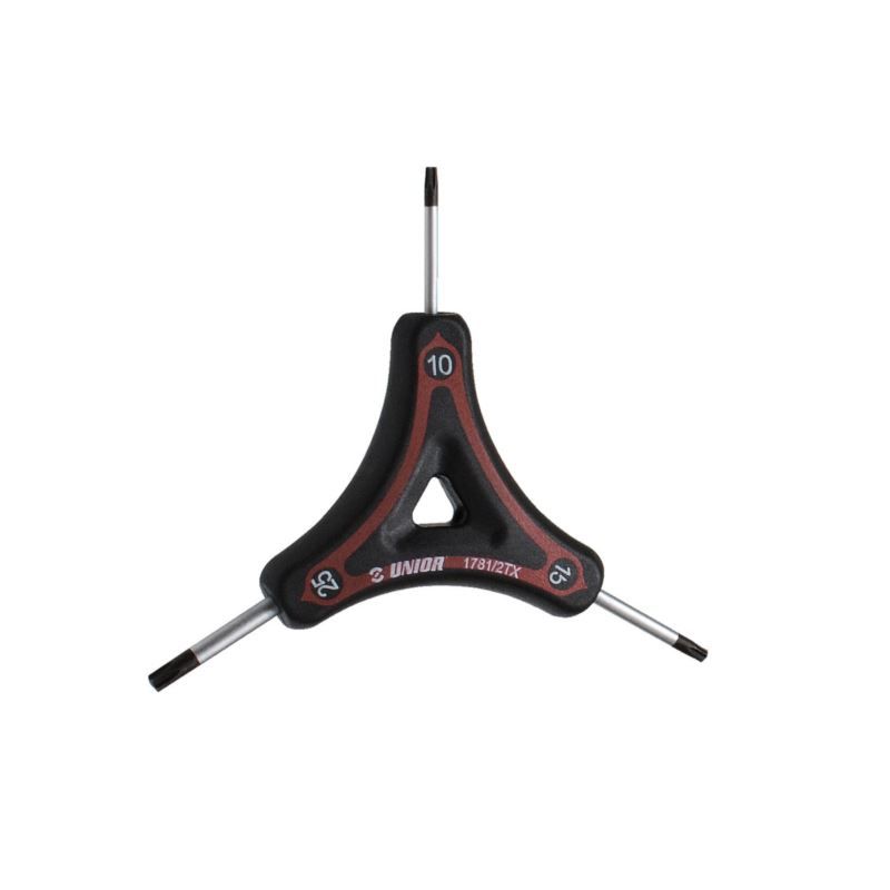 UNIOR Trilateral Torx key 10,15,25 US