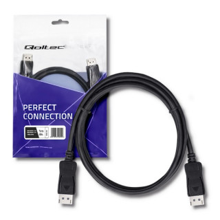 Qoltec DisplayPort v1.1 male | DisplayPort v1.1 male | 4K | 1m
