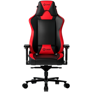 LORGAR Base 311, Gaming chair, PU eco-leather, 1.8 mm metal frame, multiblock mechanism, 4D armrests, 5 Star aluminium base, Class-4 gas lift, 75mm PU casters, Black + red