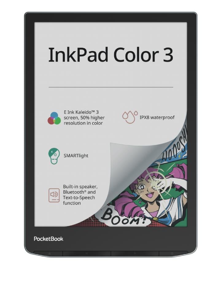 PocketBook InkPad Color 3 värvilise E Ink ekraaniga