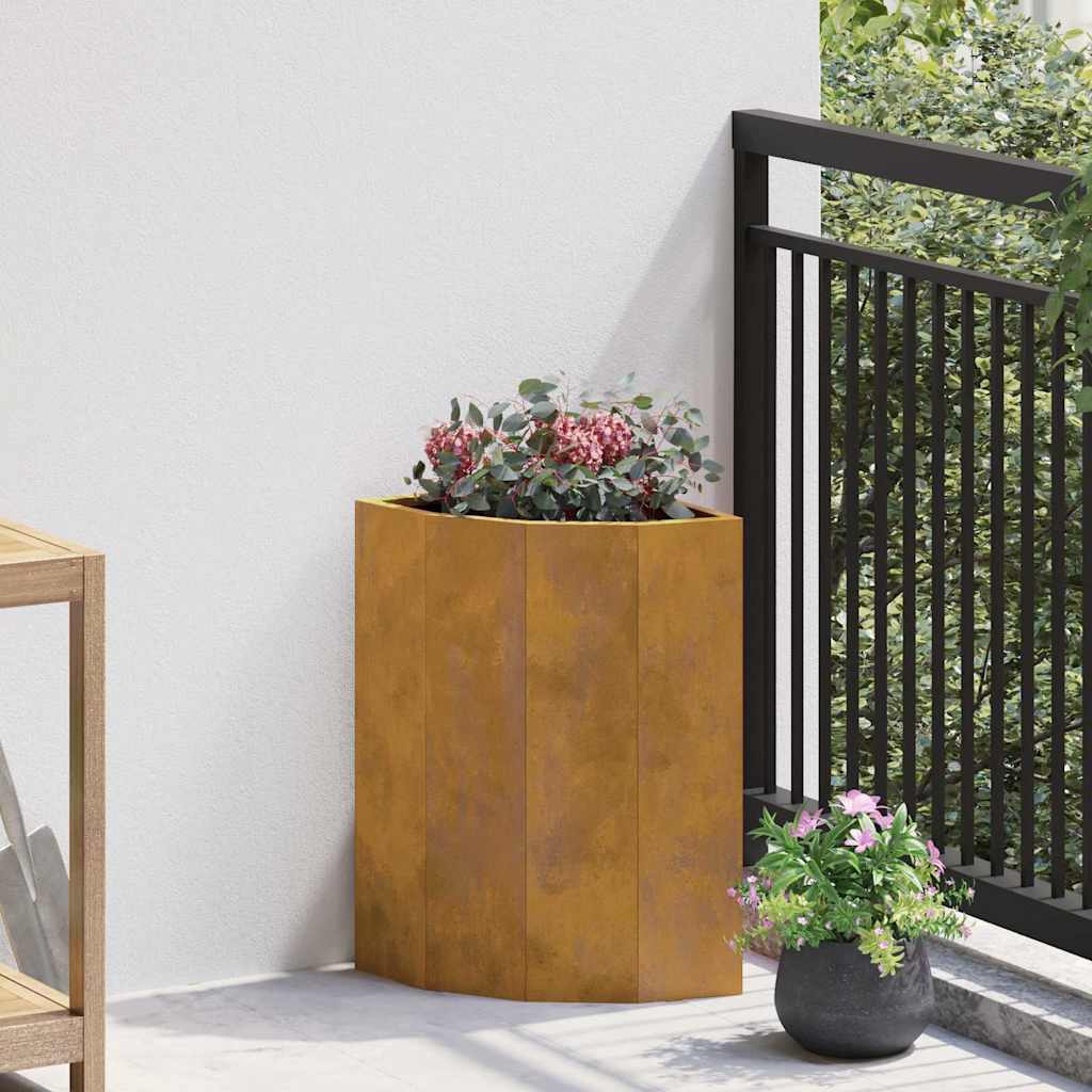 Nurgapott Rooste 30 x 30 x 50 cm Kulunud teras