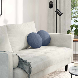 Istumispatjad 2 pcs Sinine Ø 30 cm Korter kangas