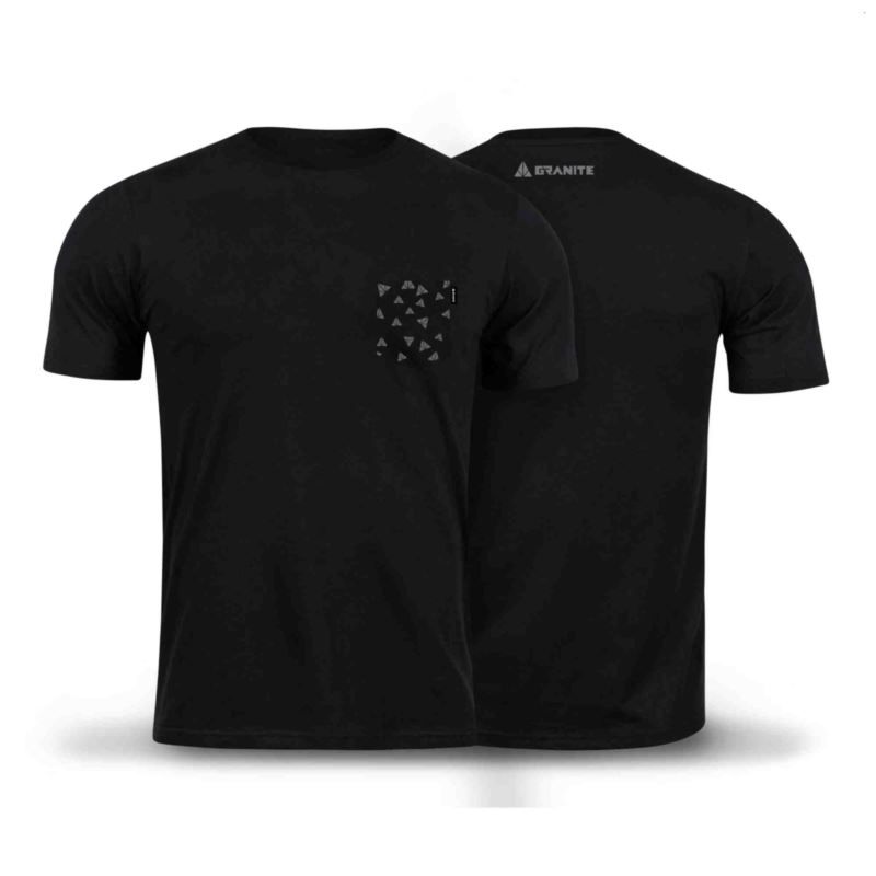 GRANITE t-shirt POCKET black L