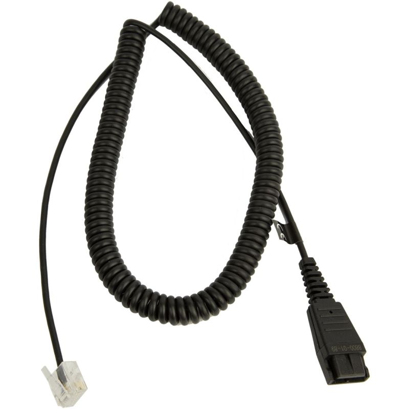 Jabra LINK Unify QD coiled cable to mod plug