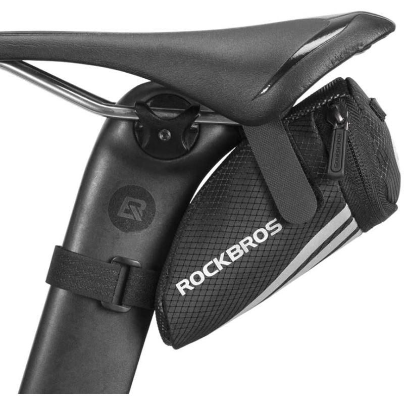 Rockbros Velcro Saddle Bag, Black