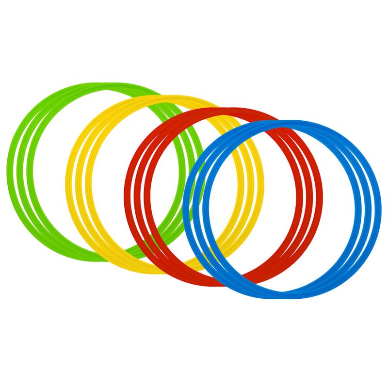 Training rings 45cm 12 pcs / KT12-45RGBY