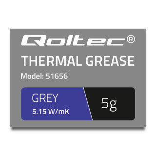 Qoltec Thermal grease 5.15 W/m-K | 5g | Grey