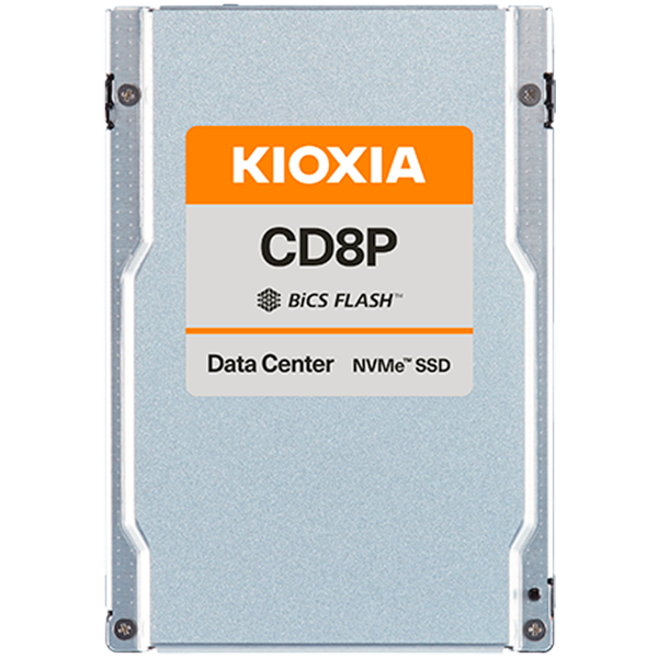 SSD Data Center Read Intensive KIOXIA CD8P-R 7.68TB PCIe Gen5 Single-port (128GT/s) NVMe 2.0, BiCS Flash TLC, 2.5 15mm U.2, Read/Write: 12000/5500 MBps, IOPS 2000K/200K, DWPD 1