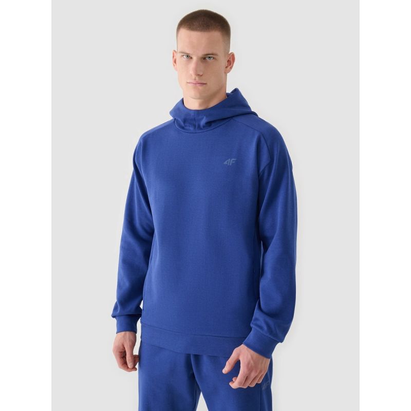 Men's sweatshirt with hood, open, 4F 4FRAW24TSWSM2050-31S