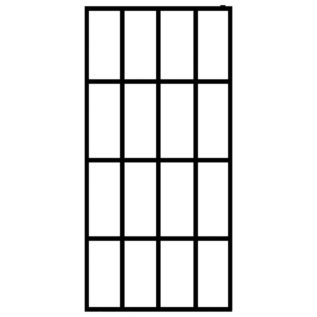 Душевая стенка, матовое закаленное стекло, 100 x 195 см