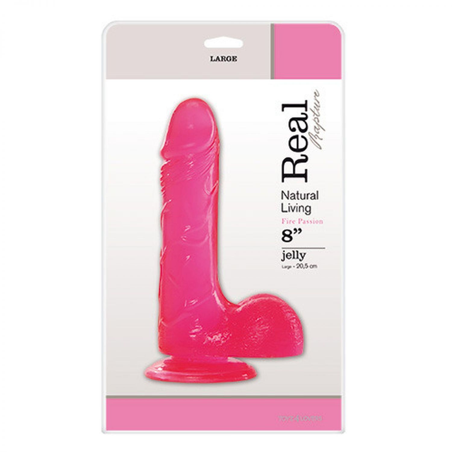 Дилдо-JELLY DILDO REAL RAPTURE PINK 8