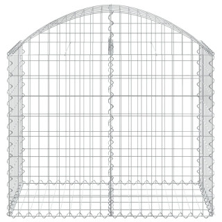 Габион дугообразной формы, 100x50x80/100 см, оцинкованная сталь