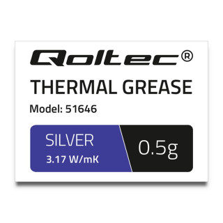 Qoltec Thermal grease 3.17 W/m-K | 0.5g | Silver