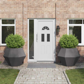 Taimekast 2 pcs Must 100 x 100 x 80 cm Teras