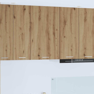 Seinakapp Riga Meisterdatud tamm ja valge 50 x 31 x 80 cm