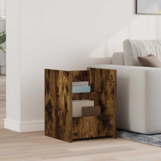 Külglaud riiuliga Suitsetatud tamm 35 x 35 x 45 cm Tehispuit