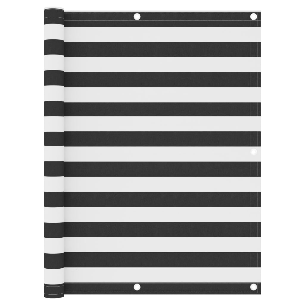 rõdusirm, antratsiithall ja valge, 120 x 400 cm, oxford-kangas