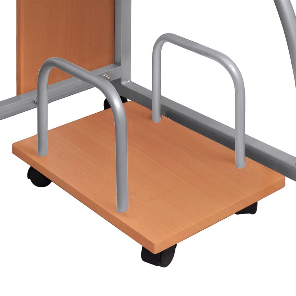 Компьютерный стол, коричневый, 110 x 52 x 88,5 см, искусственное дерево