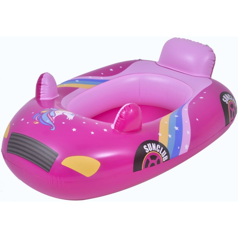 INFLATABLE CAR BOAT FOR SWIMMING 86X60.5CM 37621 PINK