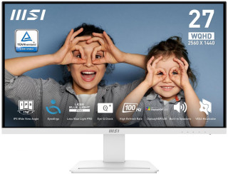 LCD Monitor|MSI|PRO MP273QW E2|27|Business|Matte|2560x1440|16:9|100Hz|1 ms|Speakers|Colour White|PROMP273QWE2
