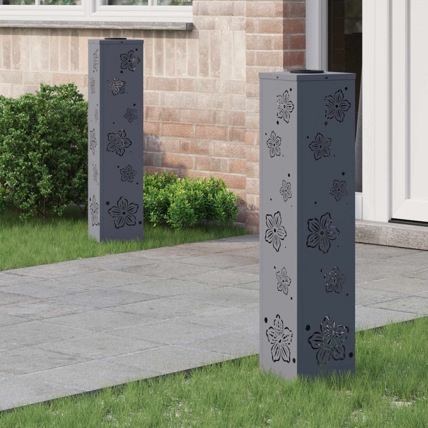 Päikese LED käigutee tuli 2 pcs Antratsiit Külmvaltsitud teras