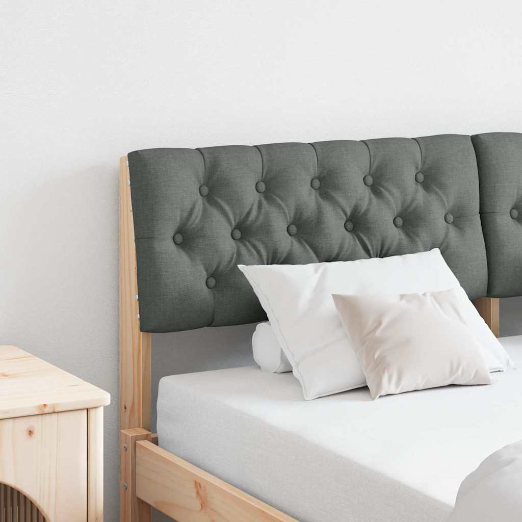 Polsterdatud voodiots Tumehall 140 cm Tahke mänd