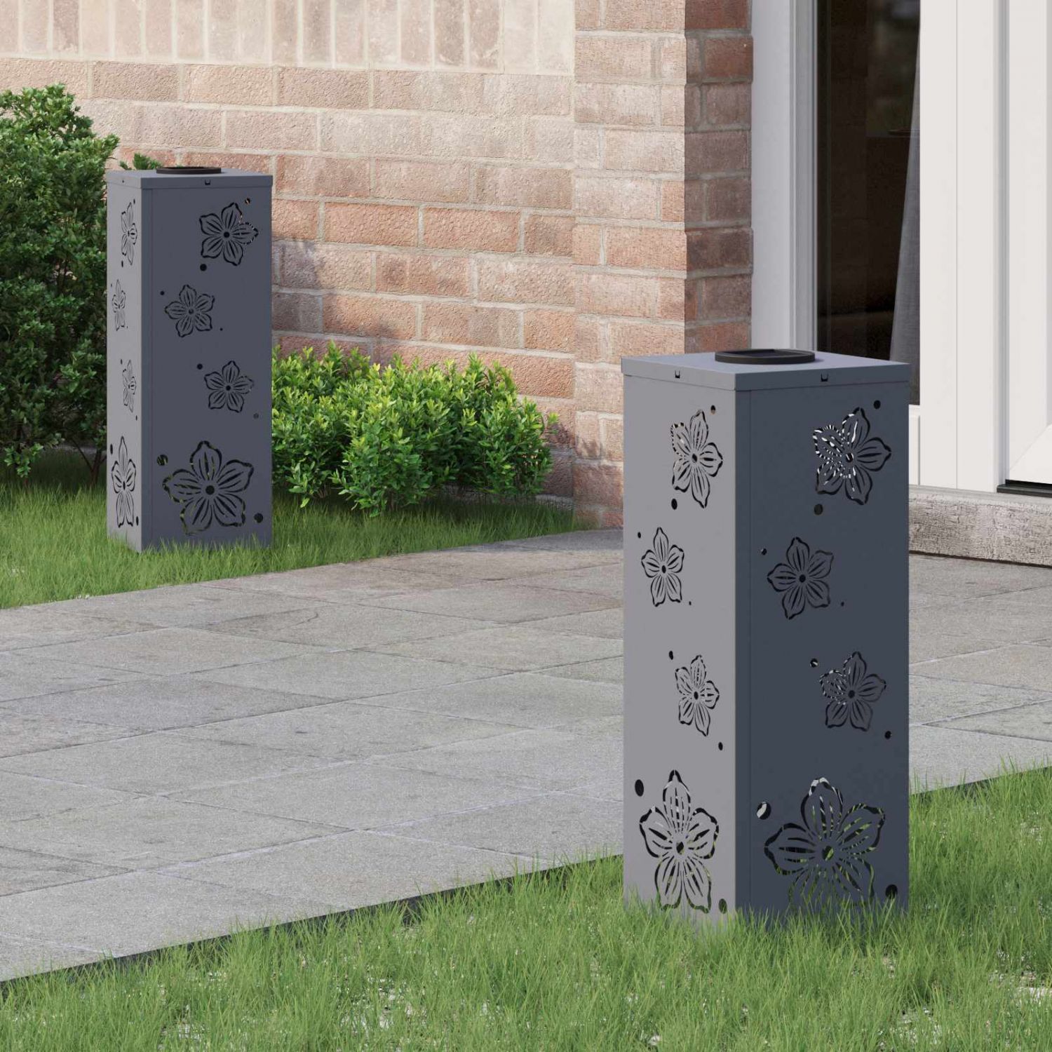 Päikese LED käigutee tuli 2 pcs Antratsiit Külmvaltsitud teras