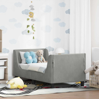 Kuni 3-aastase voodi raam koos peatoega Helehall 70 x 140 cm