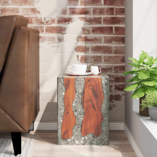 Табурет из тикового дерева и смолы