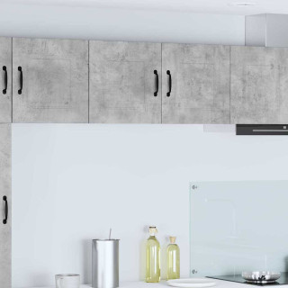 Seinakapp kööki riiuliga Betoonhall 80 x 31 x 40 cm Tehispuit