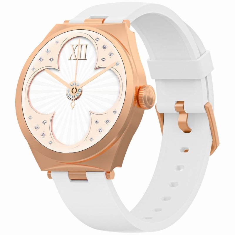 Smartwatch Gravity Rose Gold White GT25-4