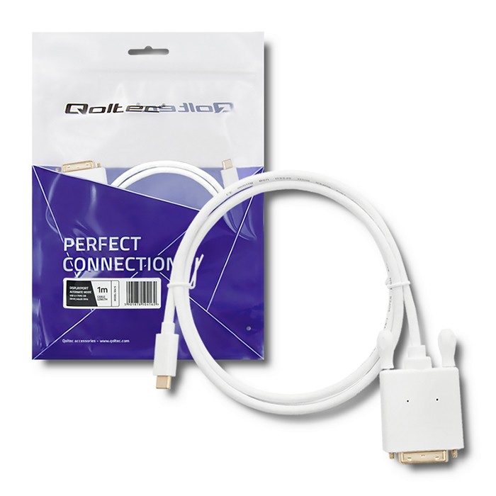 Qoltec USB 3.1 typ C male/ DVI male cable | 4K | Alternate mode | 1m