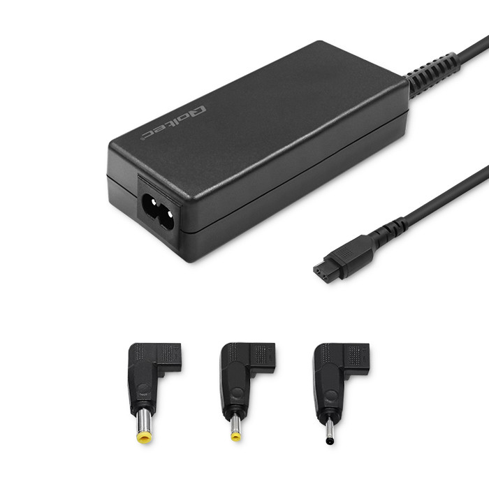 Qoltec Power adapter designed for Asus 65W | SmartPlug | 3 plugs | +power cable