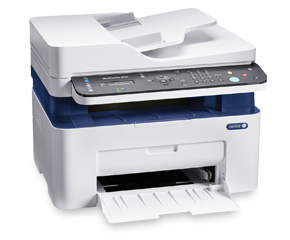 WorkCentre 3025NI, A4, Copy/Print/Scan/Fax, ADF, 20ppm, 15K monthly, 128Mb, 8.5 sec, 150 sheets, USB 2.0, WiFi, Ethernet