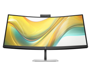 HP 534pm Series 5 Pro WQHD USB-C Curved Conferencing Monitor - 34 3440x1440 WQHD 400-nit AG, VA, USB-C(100W/15W)/HDMI/DisplayPort, 3x USB-A, speakers, 5MP webcam, RJ-45 LAN, height adjustable/tilt/swivel, 3 years (replaces E34m)