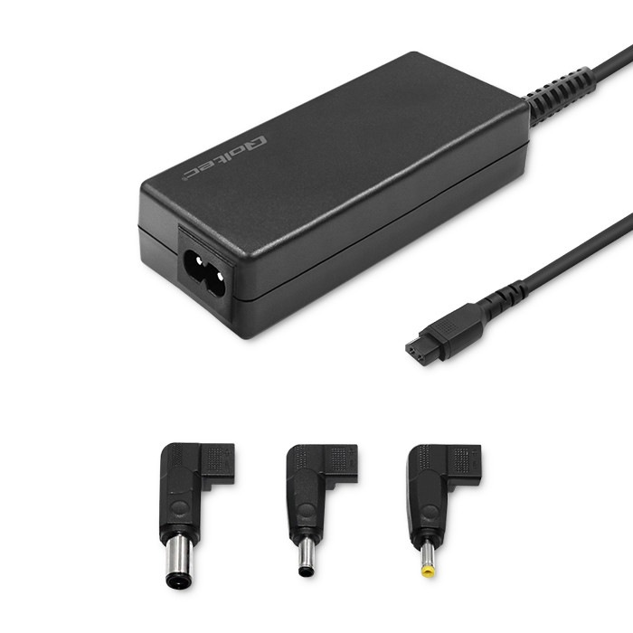 Qoltec Power adapter designed for Dell | SmartPlug | 65W | 3 plugs | +power cable
