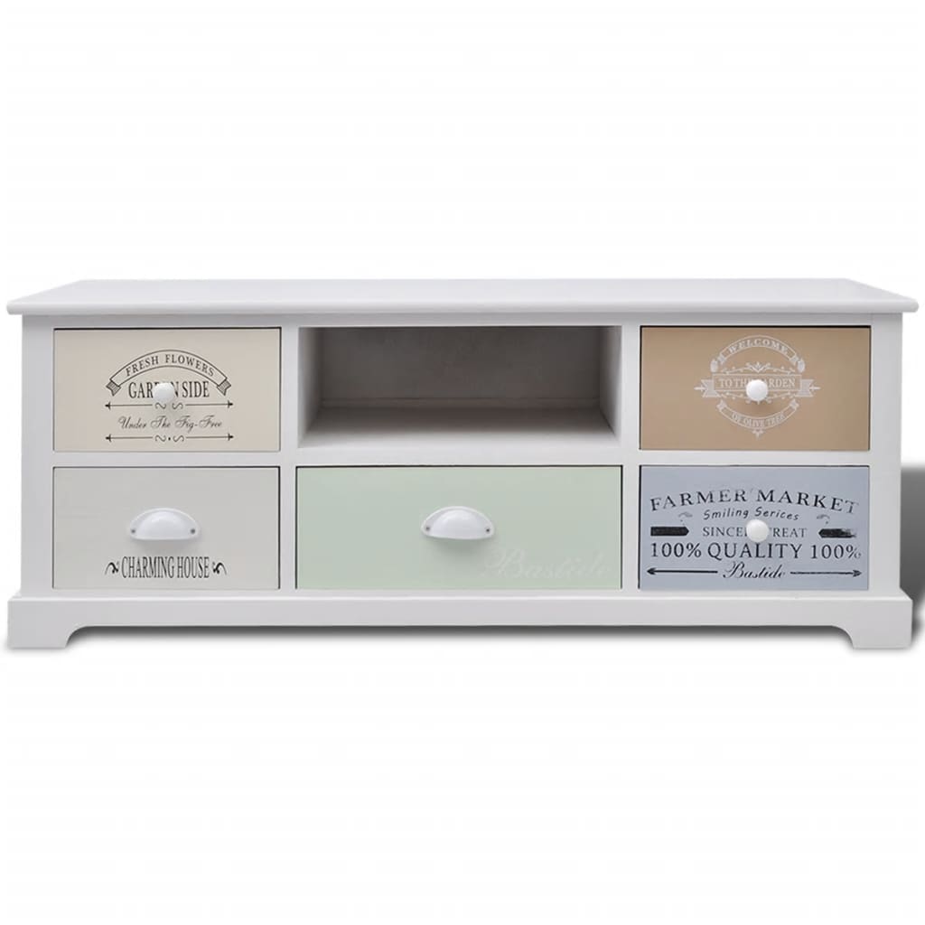 Тумба под телевизор в французском стиле из дерева