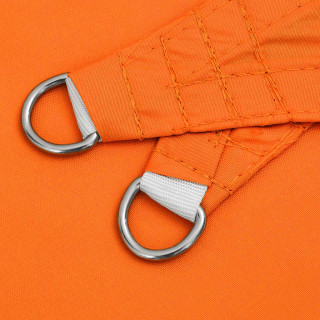 oxford-kangast päikesepuri, ristkülik, 2 x 3,5 m oranž