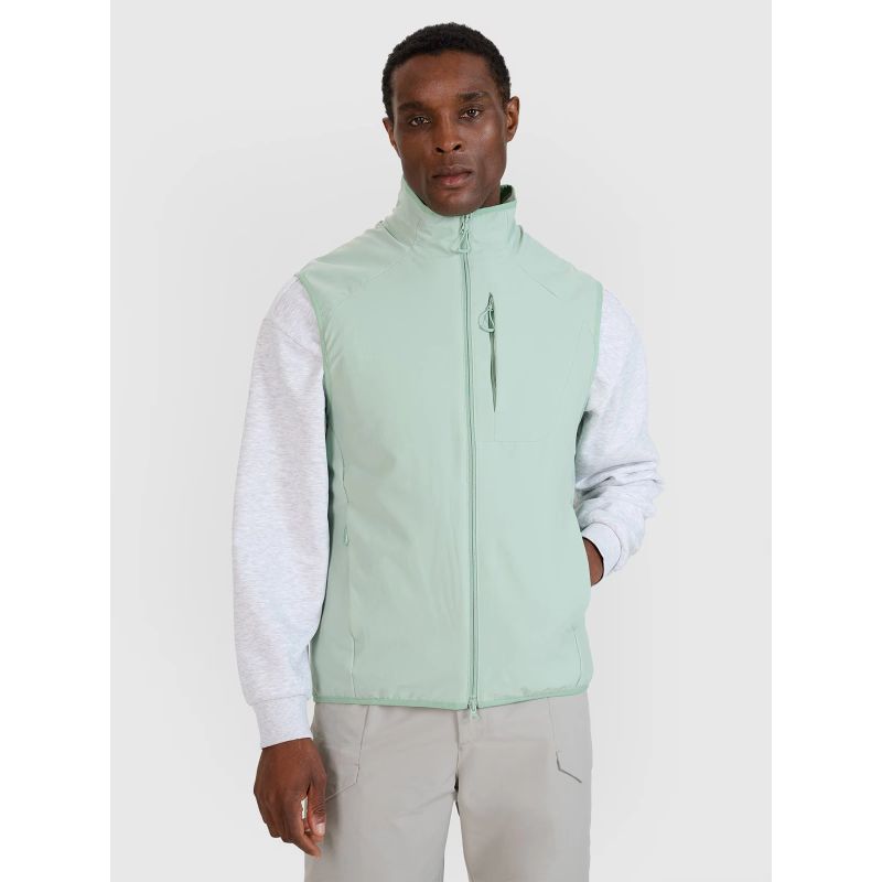 Men's sleeveless vest with stand-up collar 4F 4FWSS25TVJAM194-47S