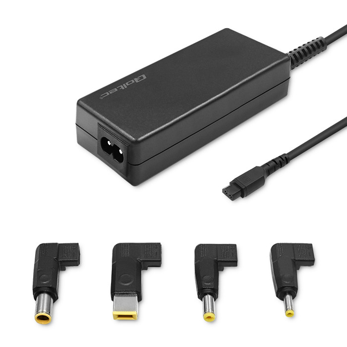 Qoltec Power adapter designed for Lenovo | SmartPlug | 65W | 4 plugs | +power cable