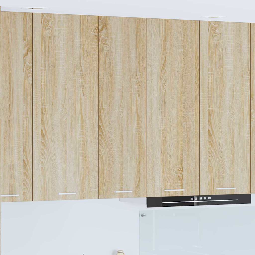 Seinakapp riiuliga Riga Sonoma tamm 30 x 31 x 100 cm Tehispuit