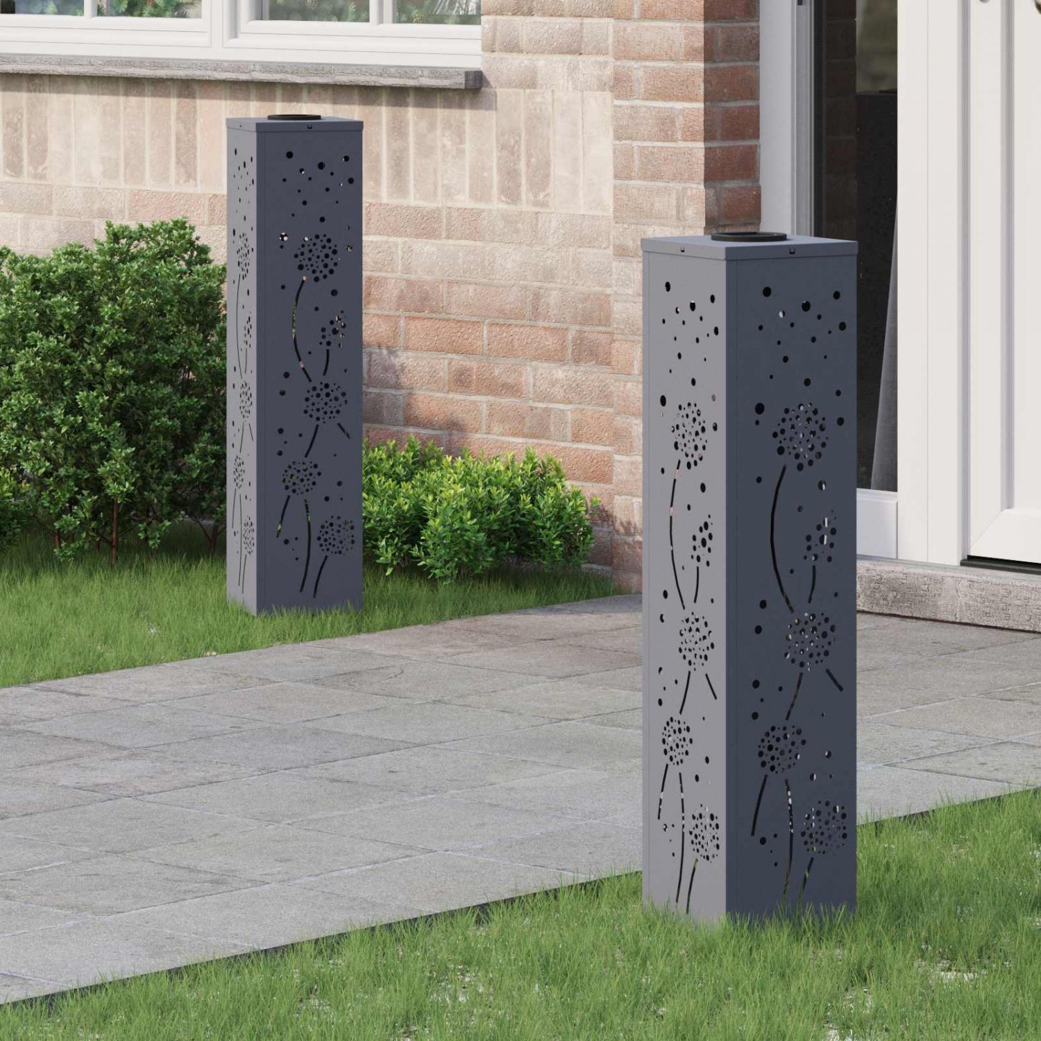 Päikese LED käigutee tuli 2 pcs Antratsiit Külmvaltsitud teras