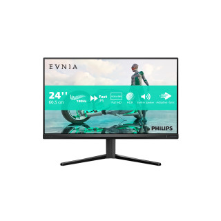Evnia Fast IPS Gaming monitor, 23.8’’, Full HD (1920x1080), IPS, 180Hz, 300 cd/m², DisplayPort 1.2, HDMI 2.0, AMD FreeSync, LowBlue Mode, Flicker-Free, Slim, 3-sided frameless