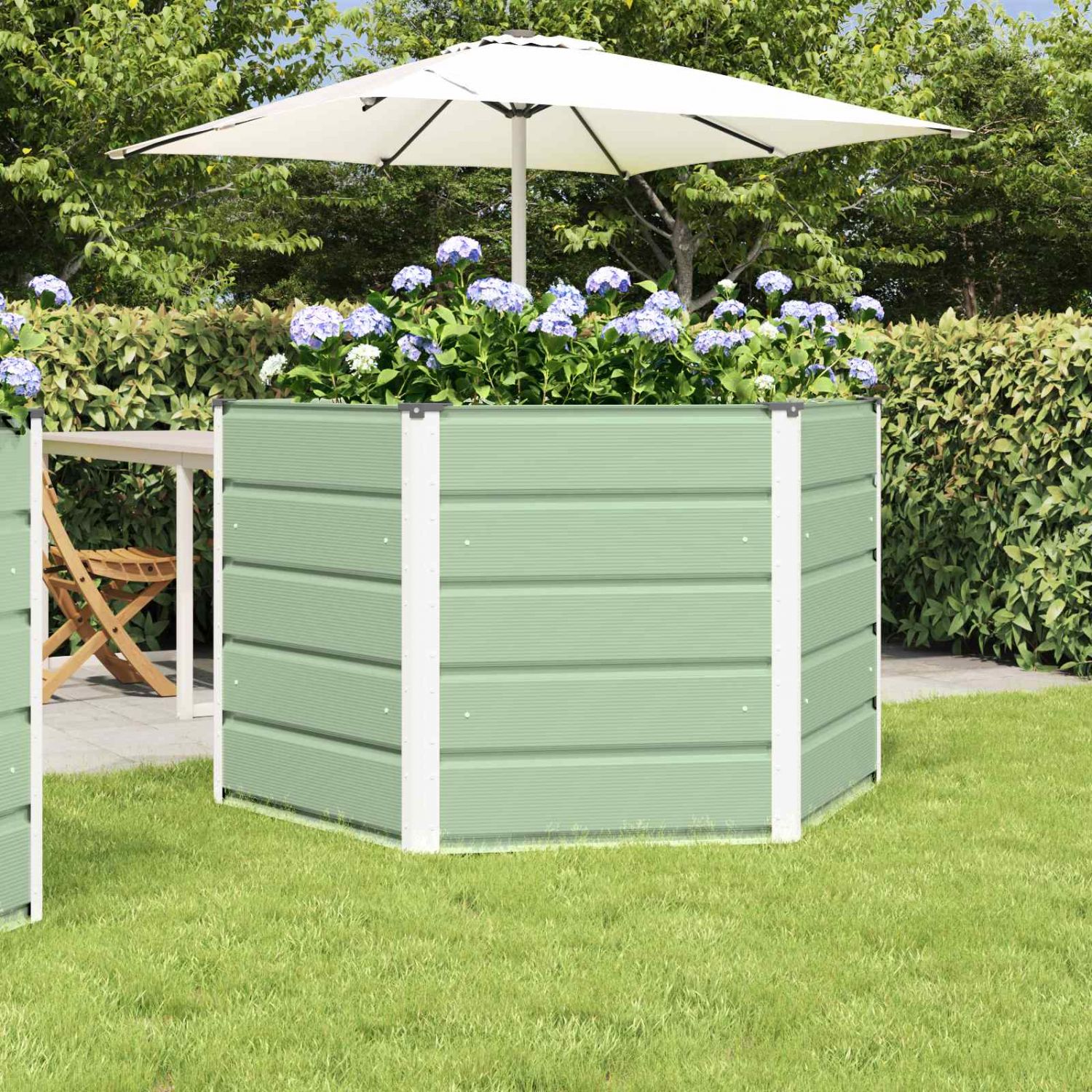 Taimekast Pastellroheline 129 x 129 x 75 cm Teras