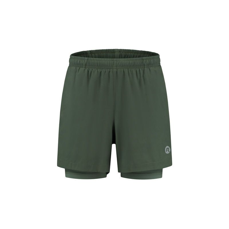 Rogelli 2in1 ESSENTIAL shorts green 2XL
