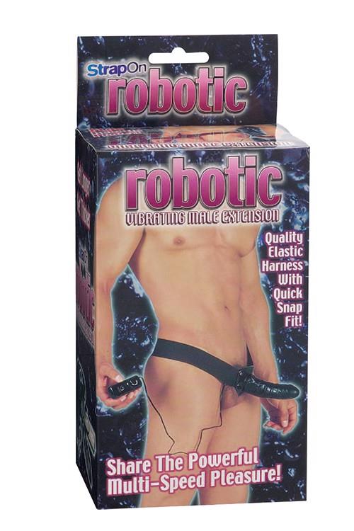 Robotiseeritud Meeste Strap-On Must
